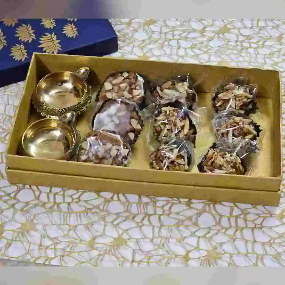 Corporate Diwali Gifting Hamper with Brass Diya